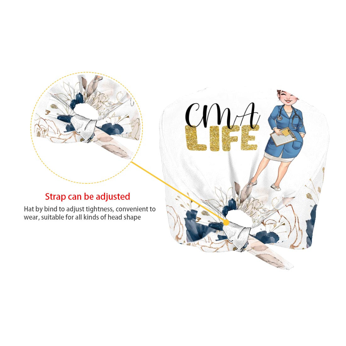 Bonnet de bloc opératoire personnalisé et enregistré