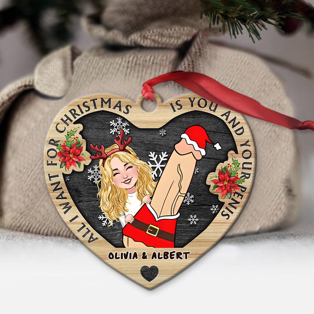 All I Want For Christmas Is You - Personalized Couple Ornament