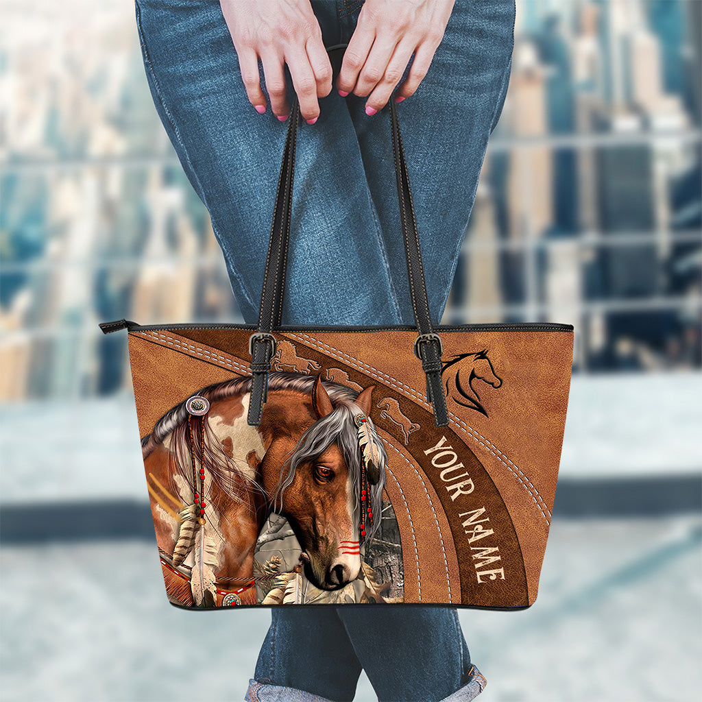 Love Horses - Personalized Horse Leather Bag