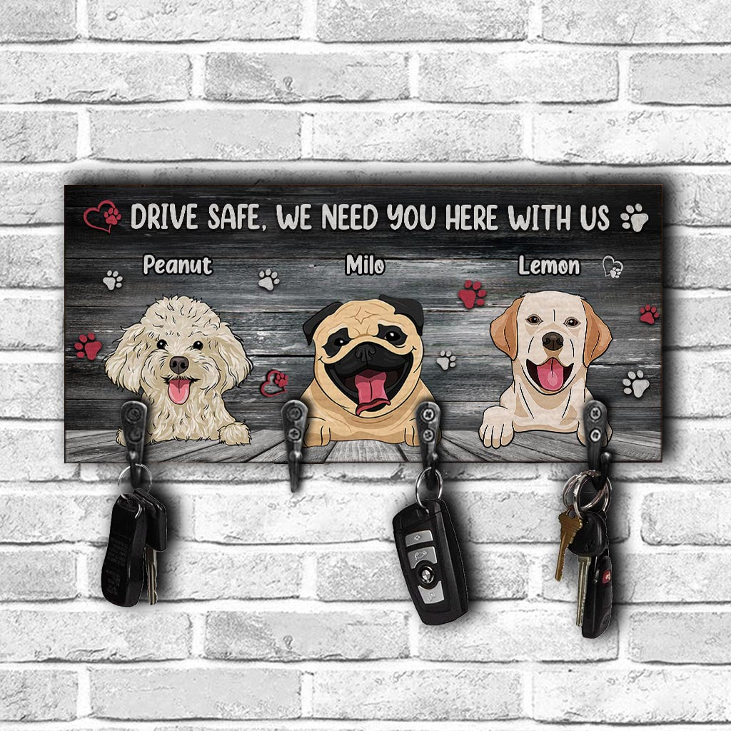 Drive Safe - Personalized Dog Key Rack