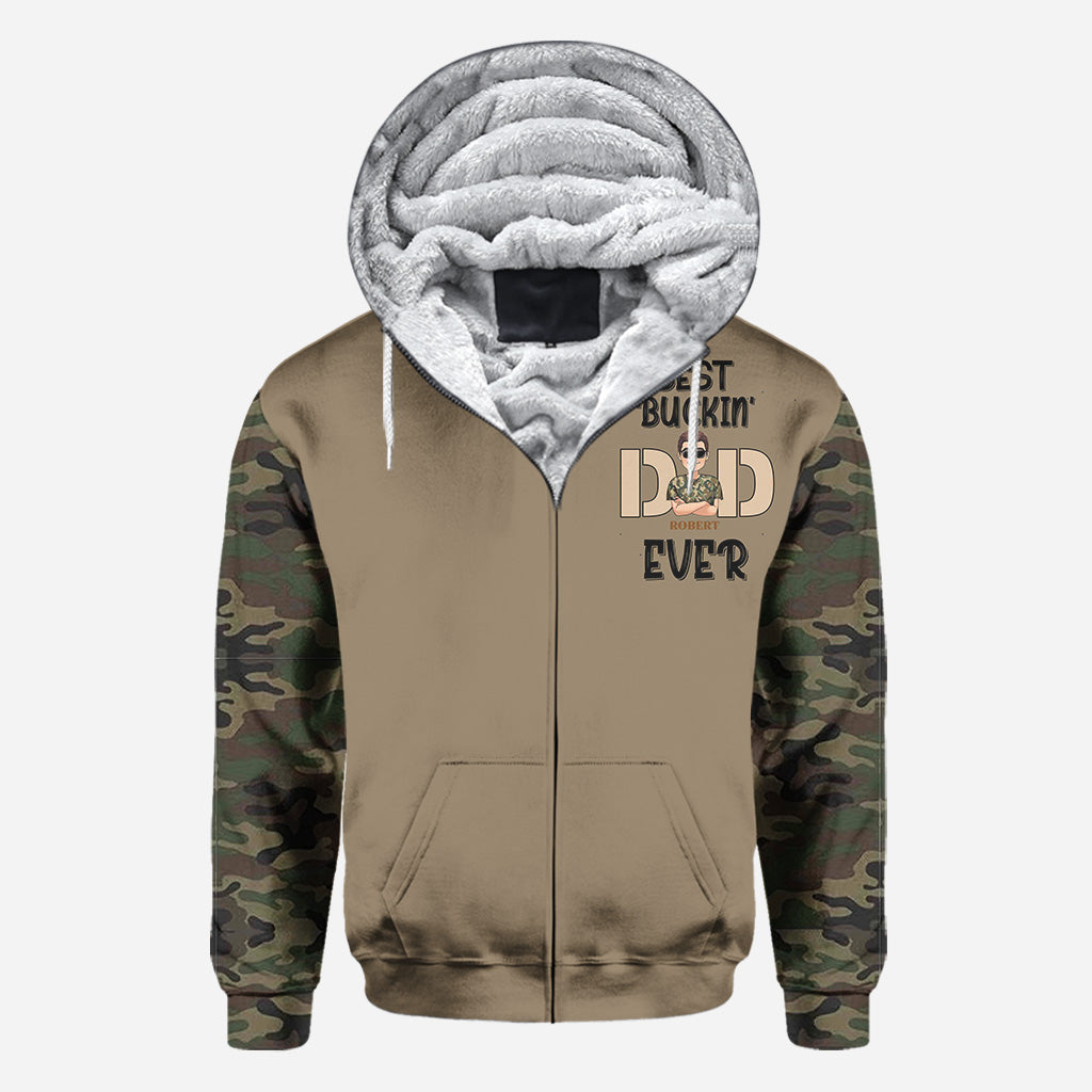 Best Buckin' Dad - Personalized Hunting All Over Shirt