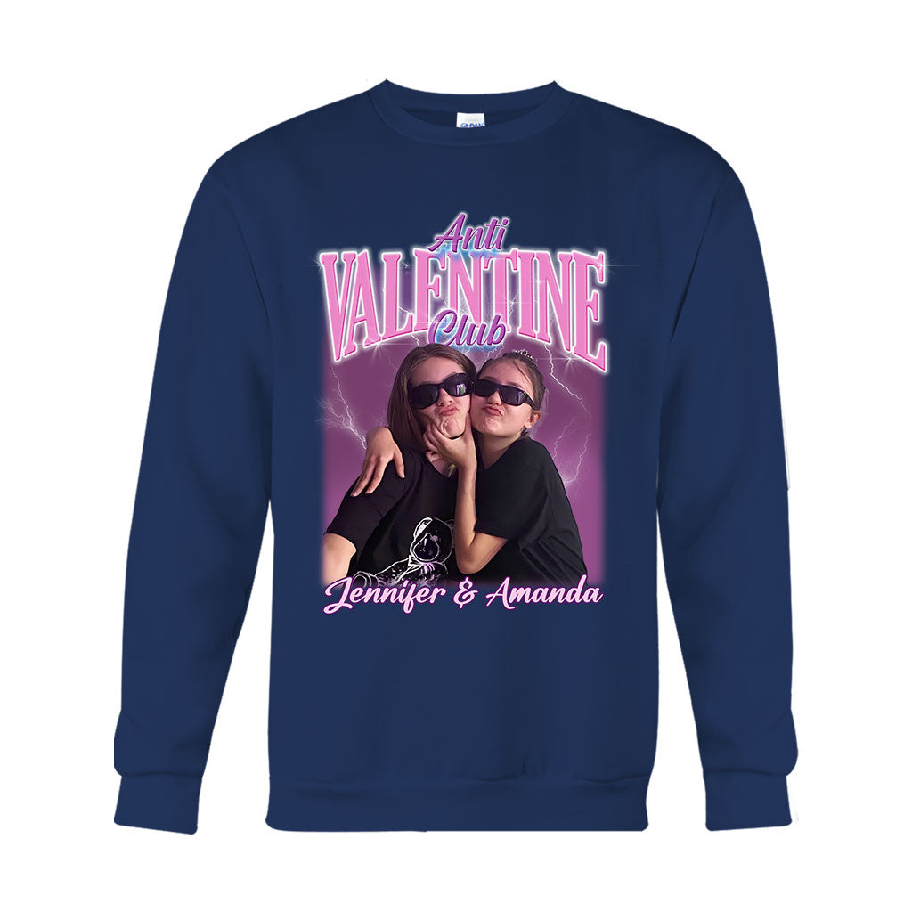 Anti-Valentinstag-Club – Personalisiertes Bestie-T-Shirt und Hoodie