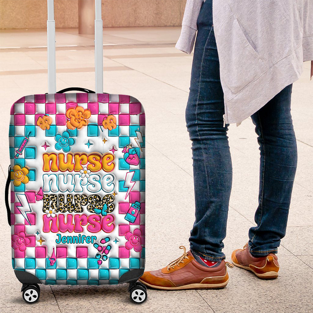 Nurse Life - Personalized Nurse Luggage Cover