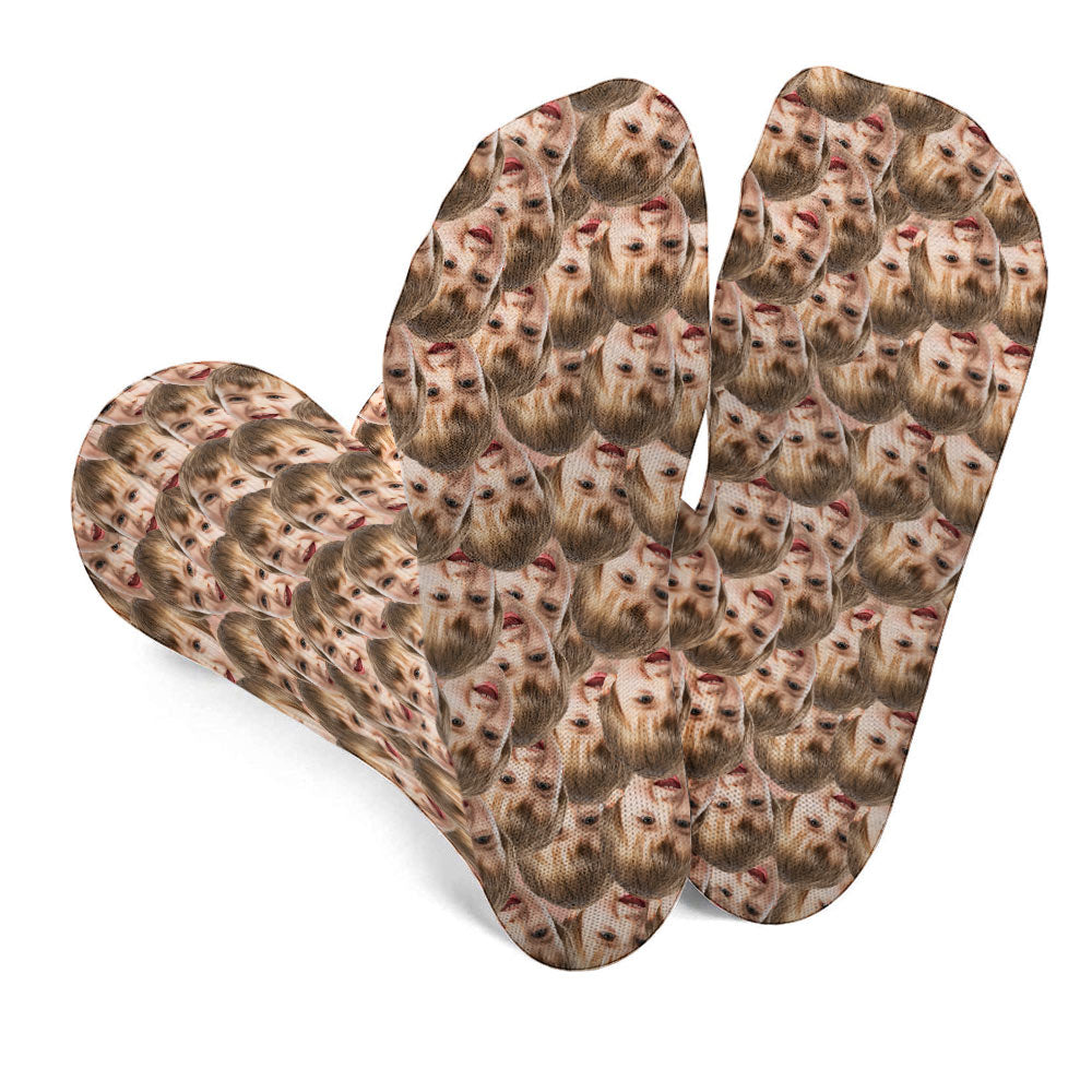 Customizable Printed Face - Personalized grandson Socks
