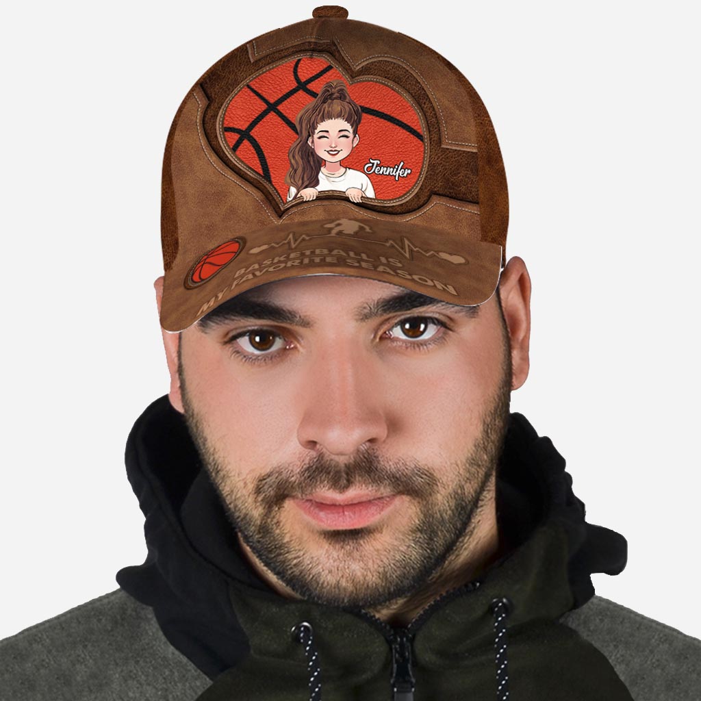 Basketball Is My Favorite Season - Personalized Basketball Classic Cap