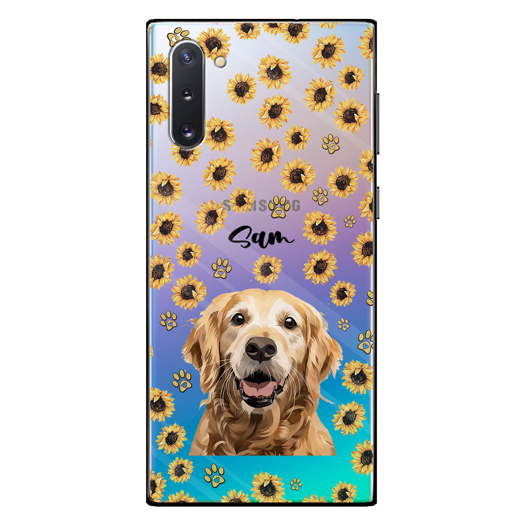You Are My Sunshine - Personalized Dog Clear Phone Case