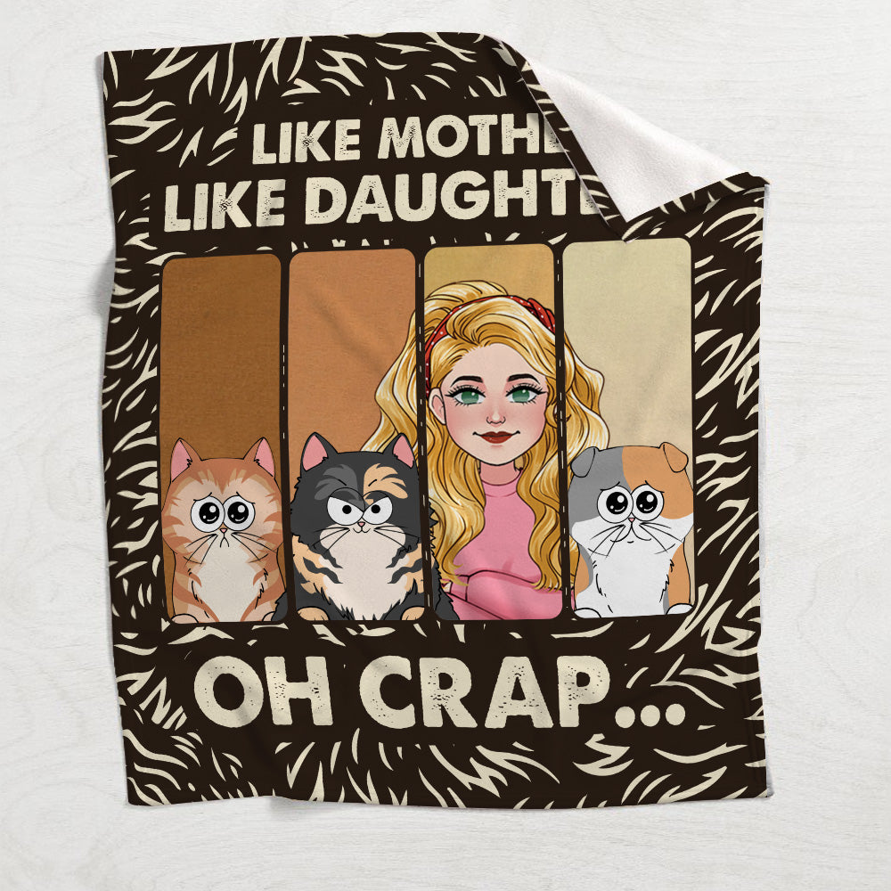 Telle mère, tel père, telle fille, tel fils : chats, chiens, amoureux des animaux - Couverture personnalisée pour chat