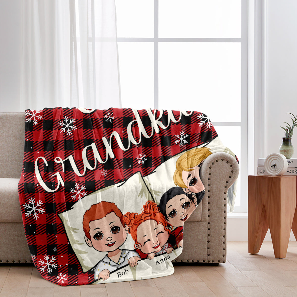 Unsere Enkelkinder – Personalisierte Oma-Decke