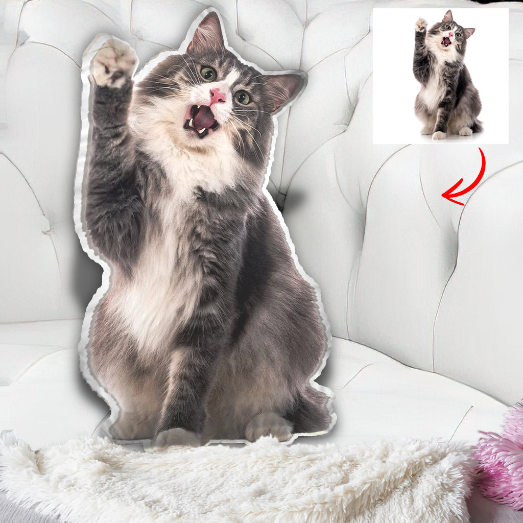 Individuelles Foto-Humanoid-Kissen in Katzenform