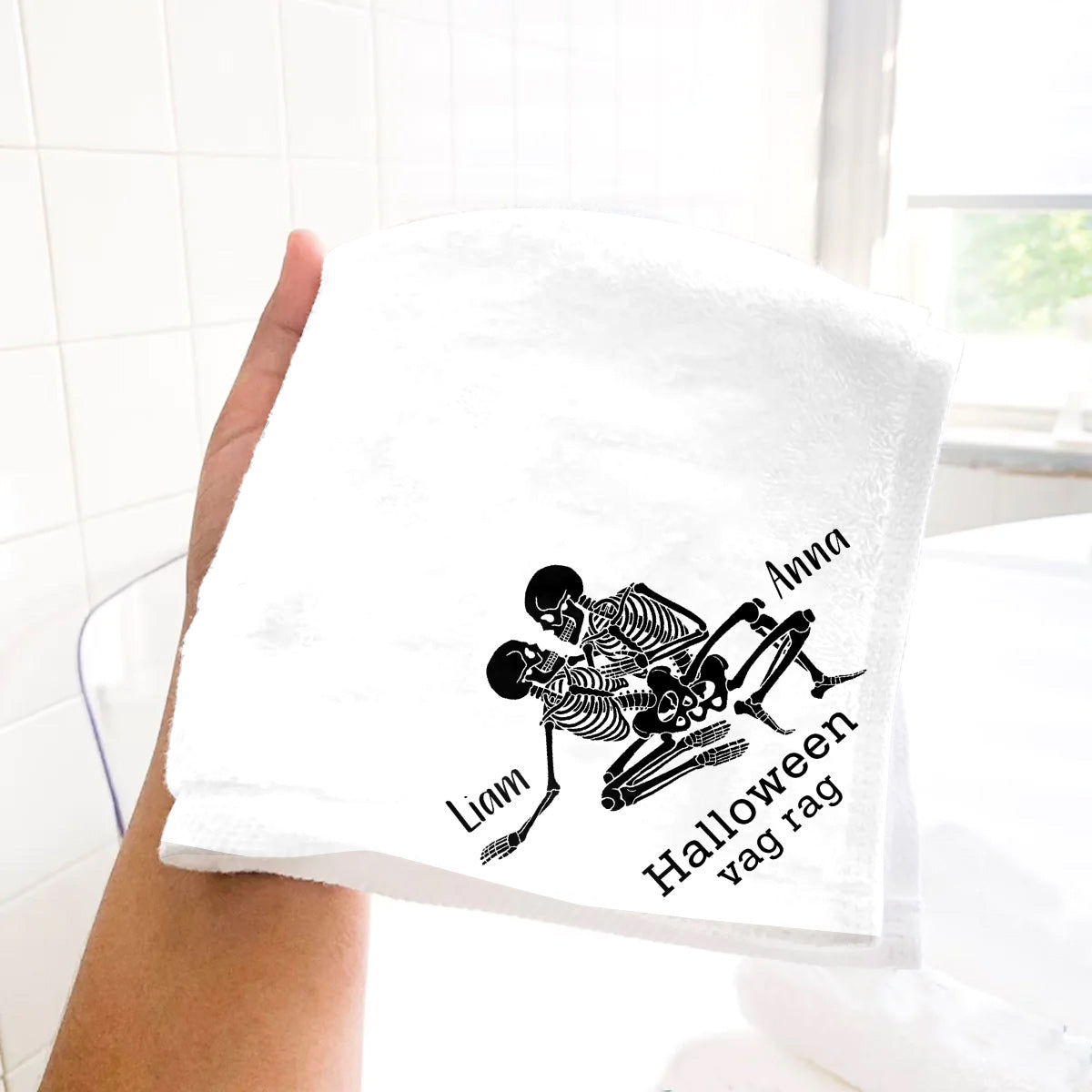 Halloween Rag - Personalized Couple Towel