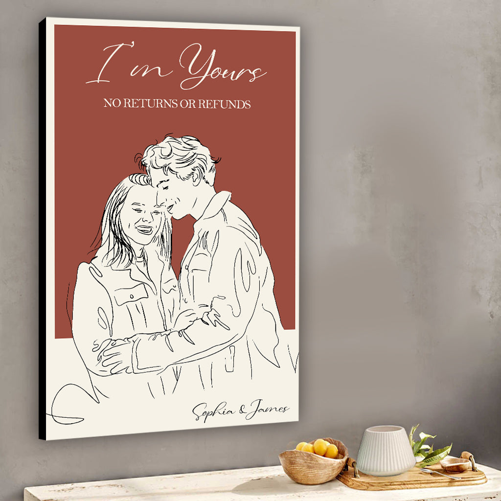 I'm Yours - Personalized Couple Canvas And Poster