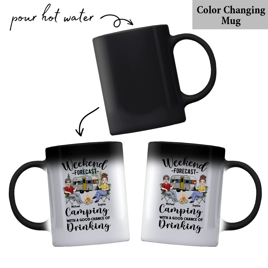 Weekend Forecast - Personalized Camping Mug