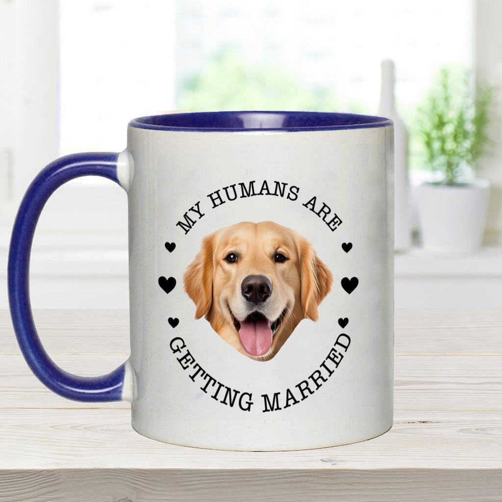 My Humans Are Getting Married Dog Cat - wedding gift for dog lover, cat lover - Personalized Accent Mug