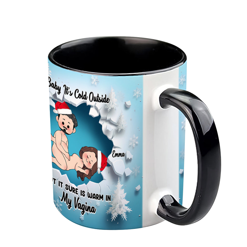 Baby It's Cold Outside - Personalized Couple Accent Mug