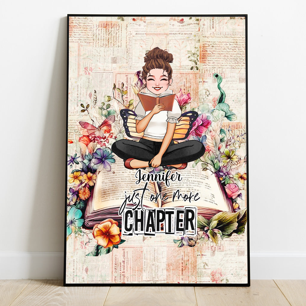 Just One More Chapter - Personalized Book Canvas And Poster