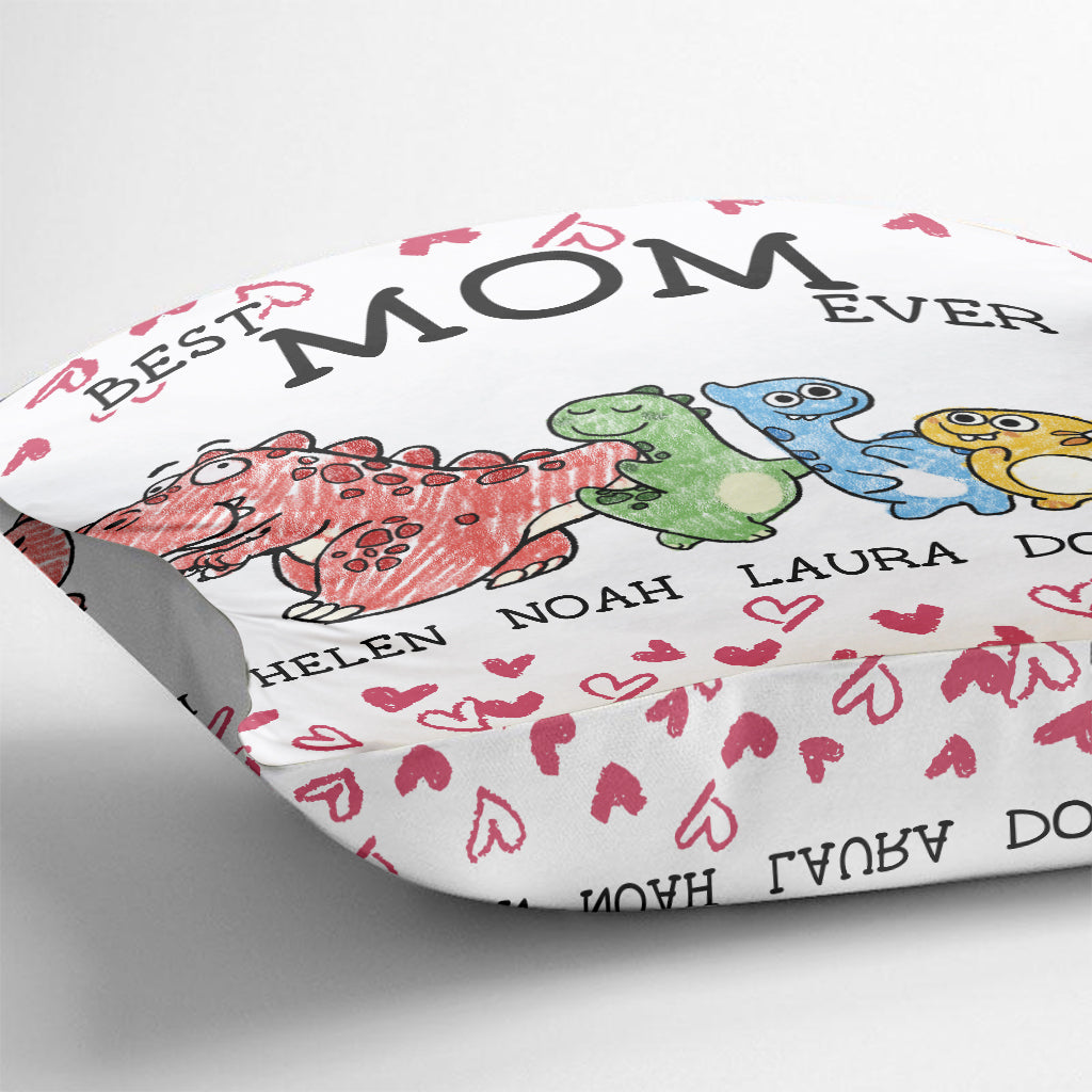 Best Mimisaurus Ever - Gift for grandma, mom, aunt - Personalized Throw Pillow