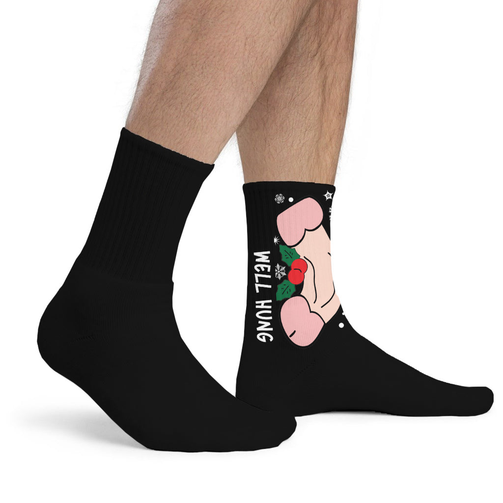 Well Hung - Personalized Couple Socks