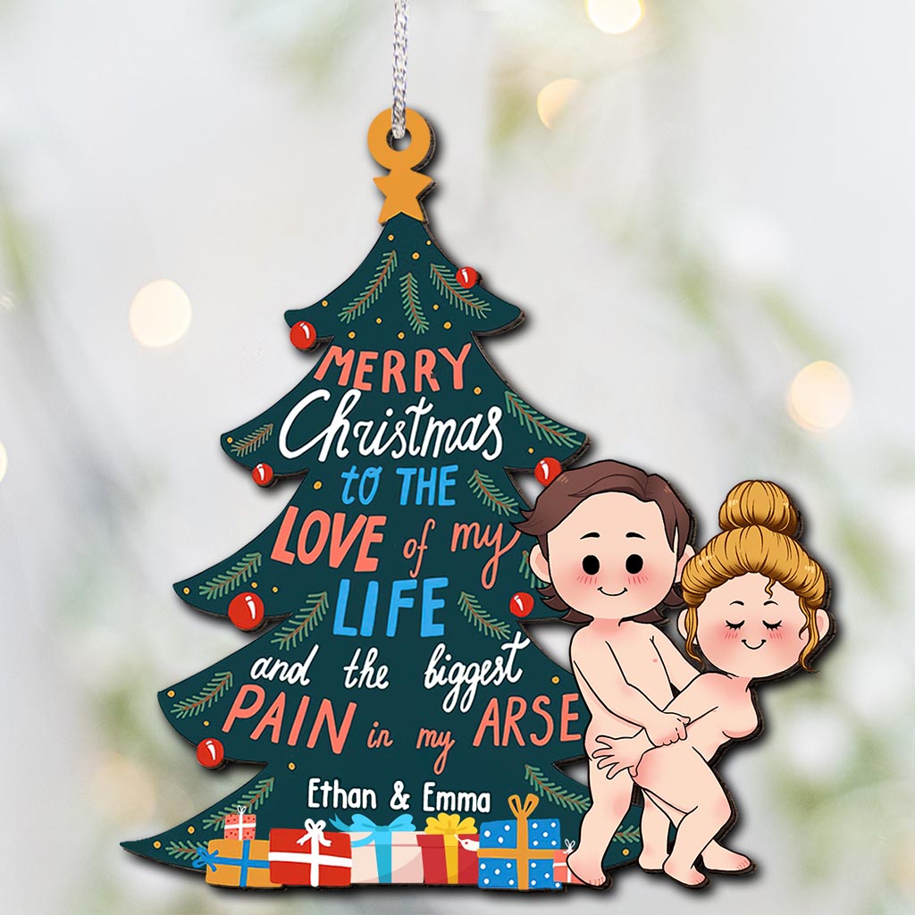 Merry Christmas To The Love Of My Life - Personalized Couple Ornament
