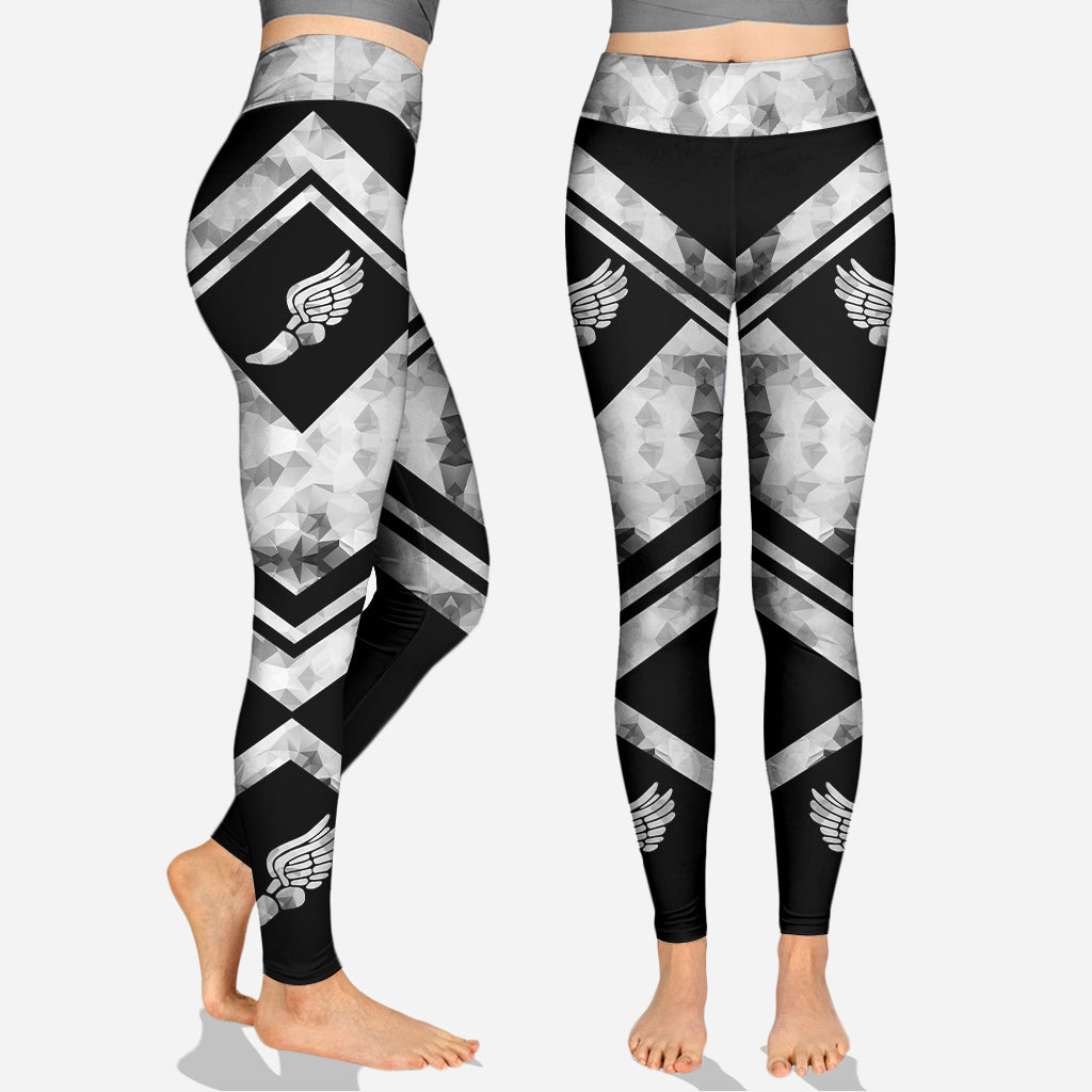 I Won't Quit Until I'm Fit - Personalized Running Hollow Tank Top and Leggings
