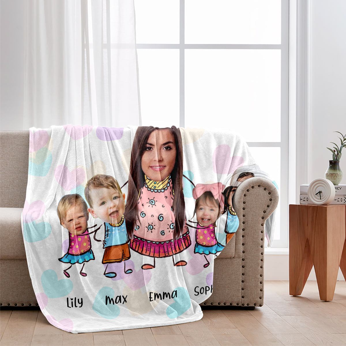 Best Grandma Ever - Gift for grandma, mom - Personalized Blanket