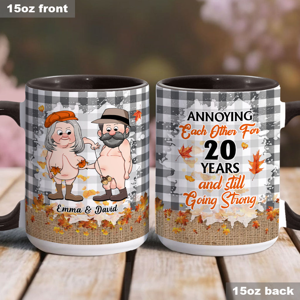 Annoying Each Other - Personalized Couple Accent Mug