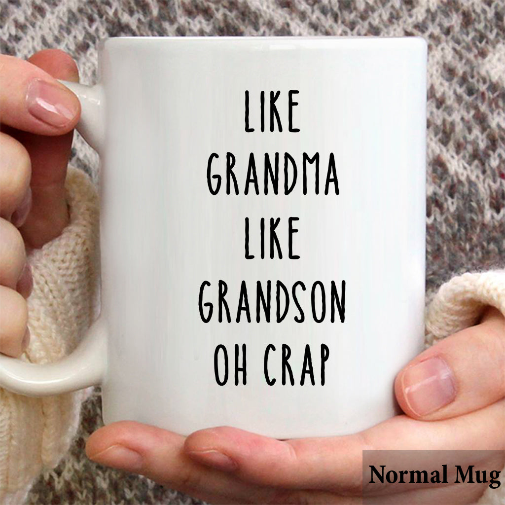 Telle mère, telle fille… Oh mince ! – Cadeau familial pour tante, maman, grand-mère – Mug personnalisé