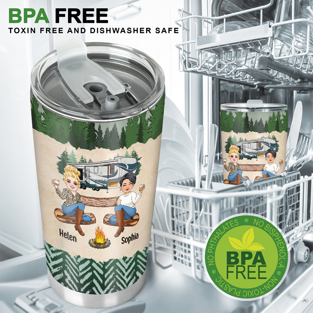The Girl Are Drinking Again - Personalized Camping Tumbler