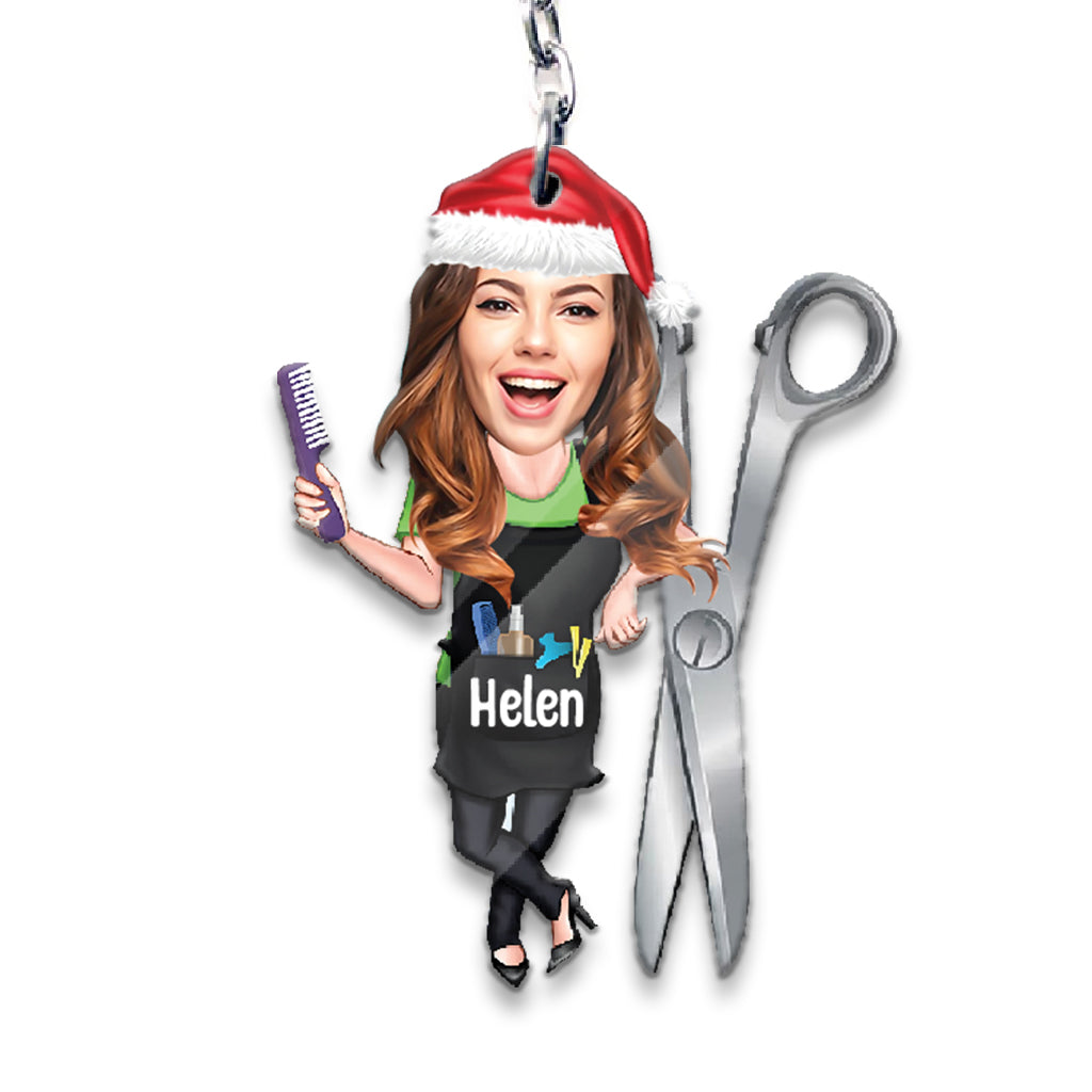 Hair Hustler - Personalized Hairdresser Keychain