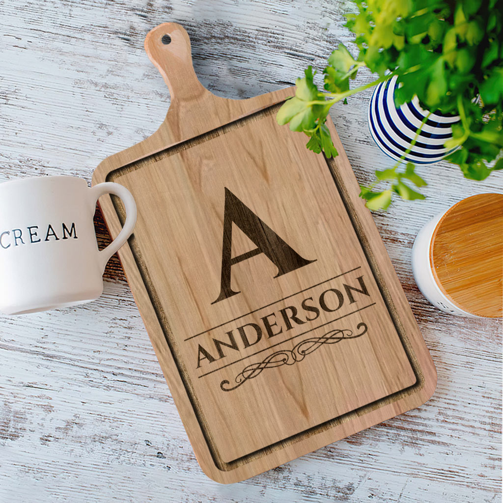 Planche à découper en bois gravée - Planche à découper personnalisée