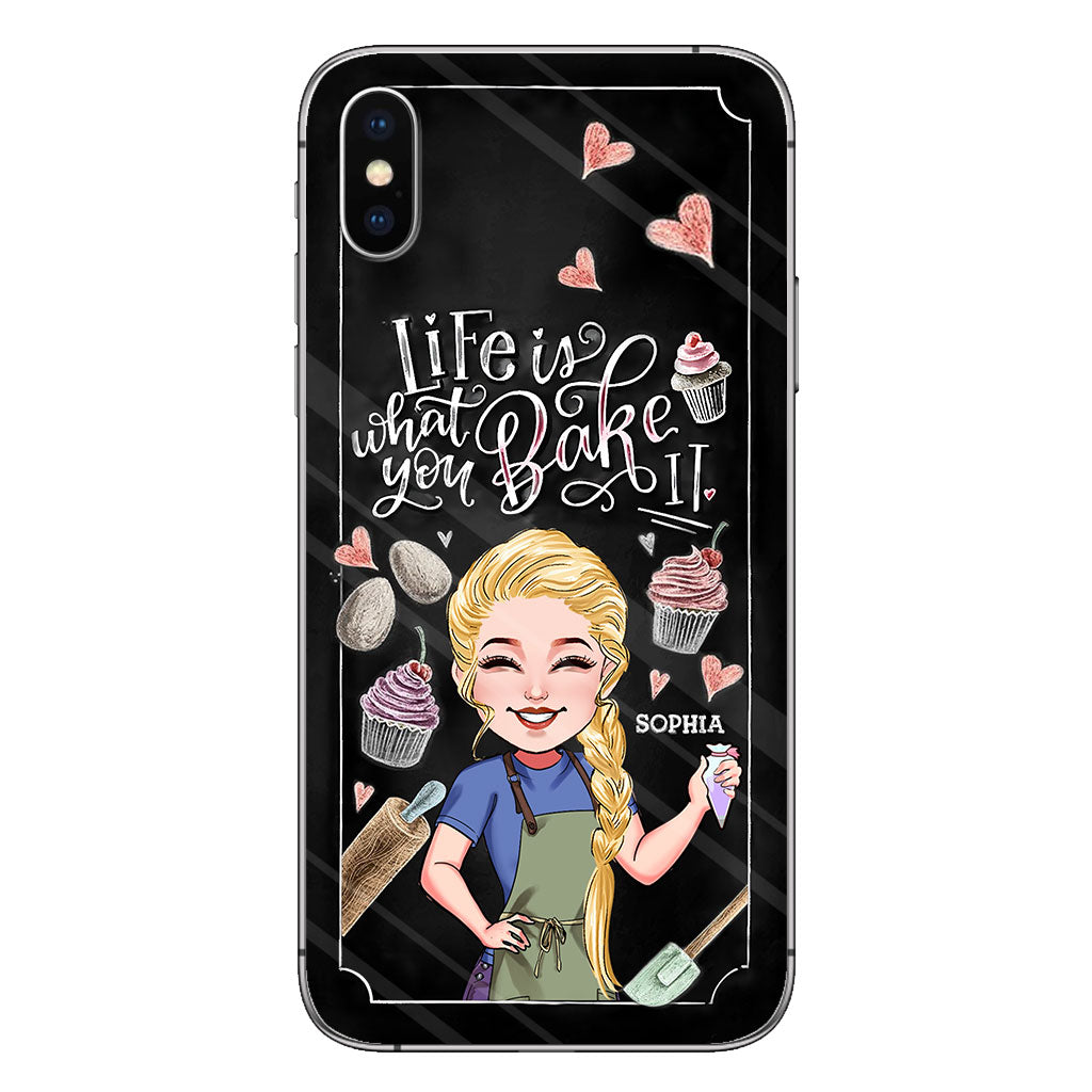Life Is What You Bake It - Personalized Baking Phone Case