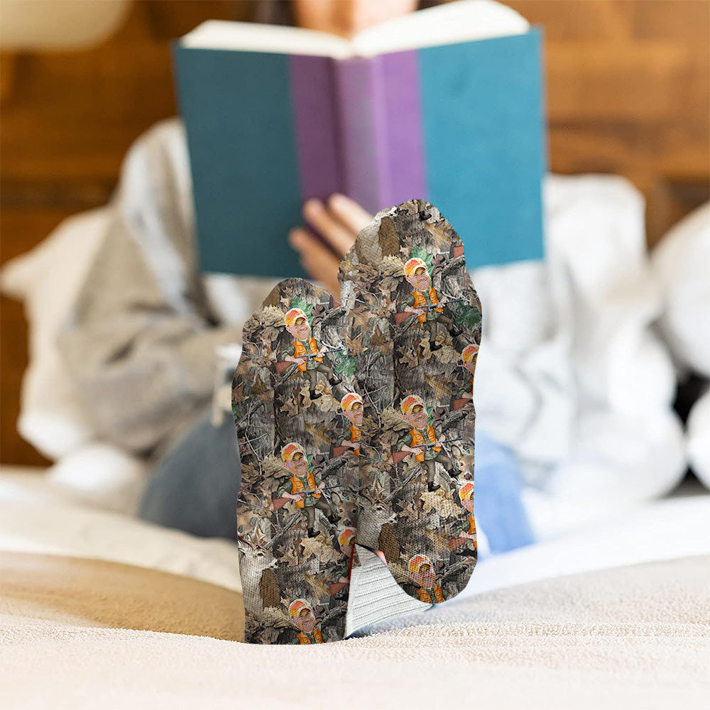 Foto eingefügter Jäger - Personalisierte Jagdsocken