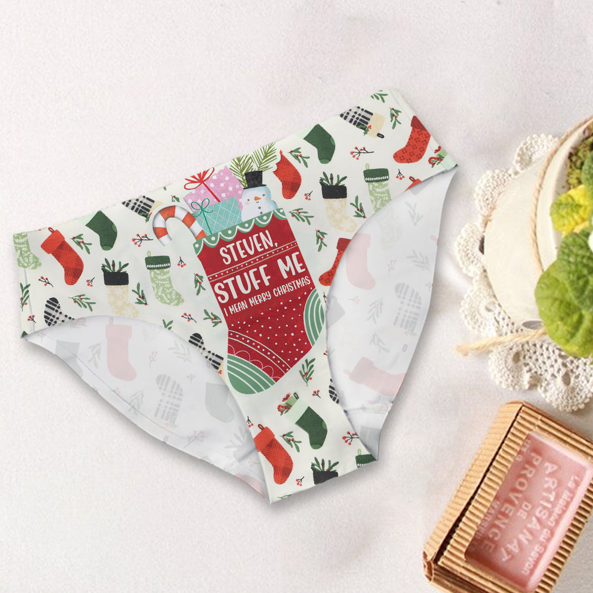 Stuff Me - Personalized Couple Women Briefs