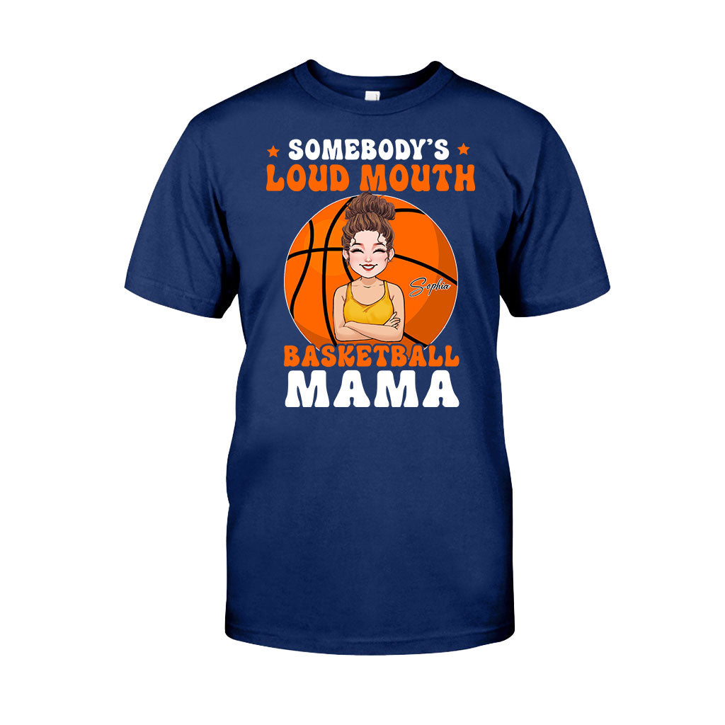 Loud Mouth Basketball Mama - Personalized Basketball T-shirt And Hoodie
