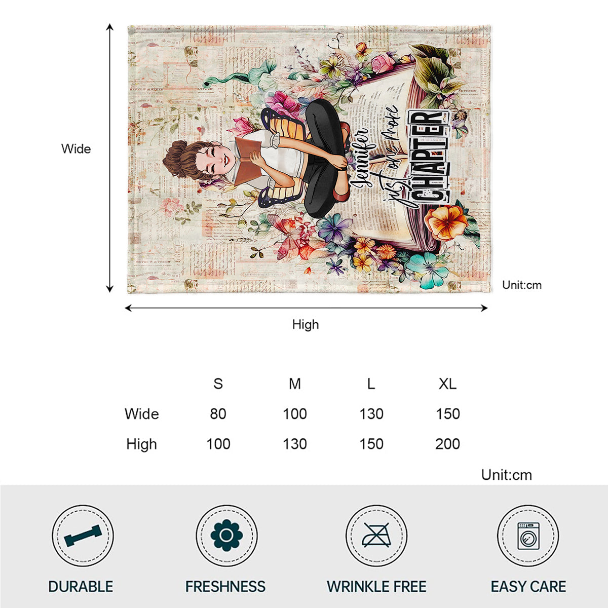 Just One More Chapter - Personalized Book Blanket