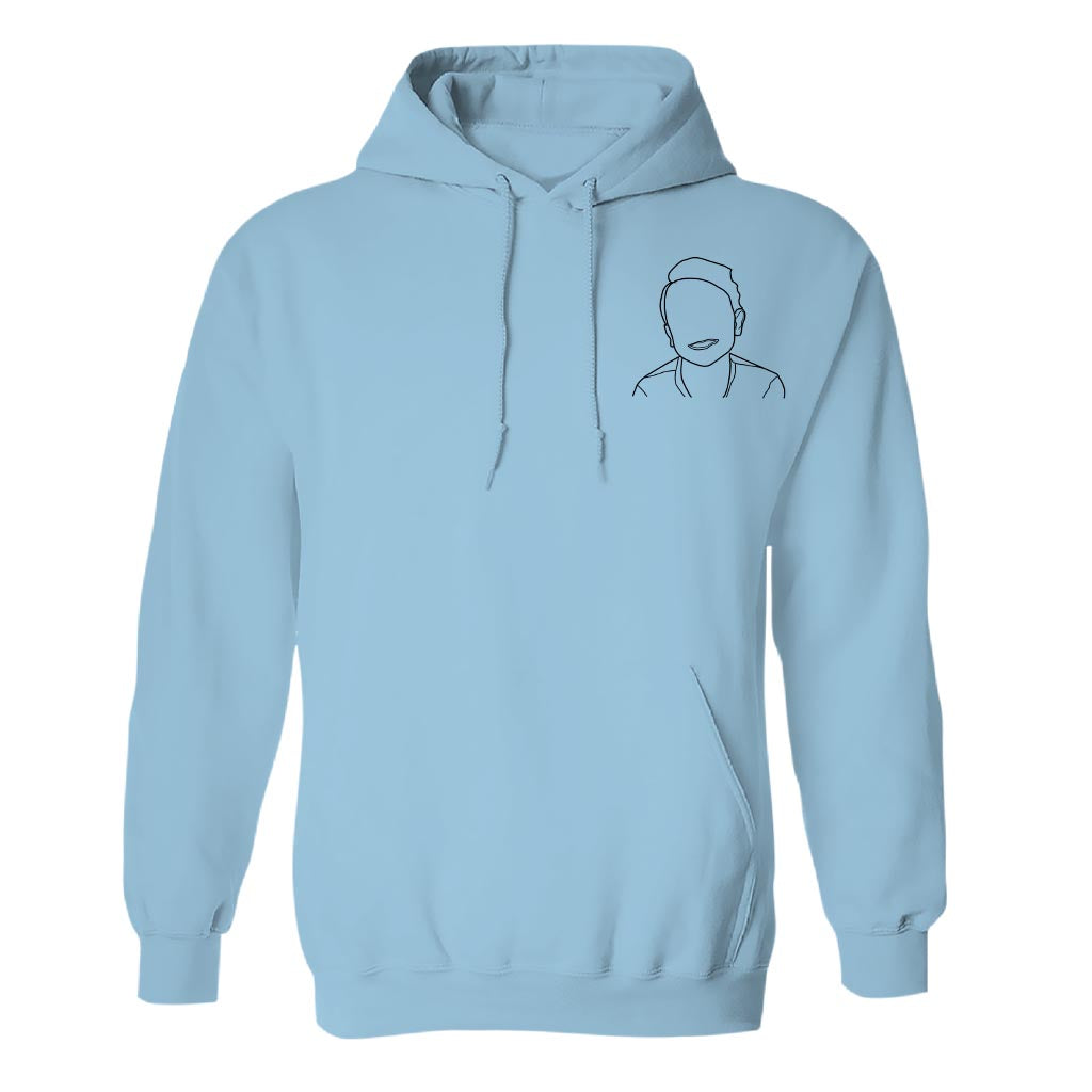 Custom Line Art - Personalized Kid Embroidered Hoodie