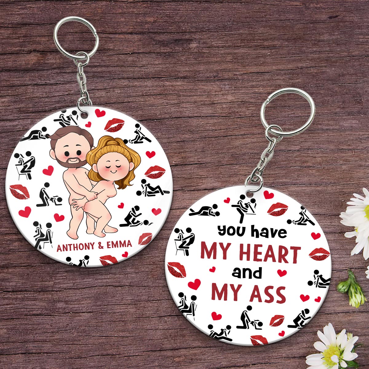 I Promise - Personalized Couple Keychain
