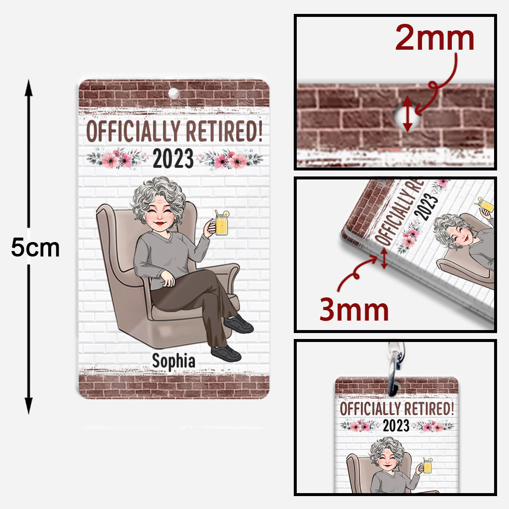 Relax And Enjoy The Ride - Personalized Retired Keychain