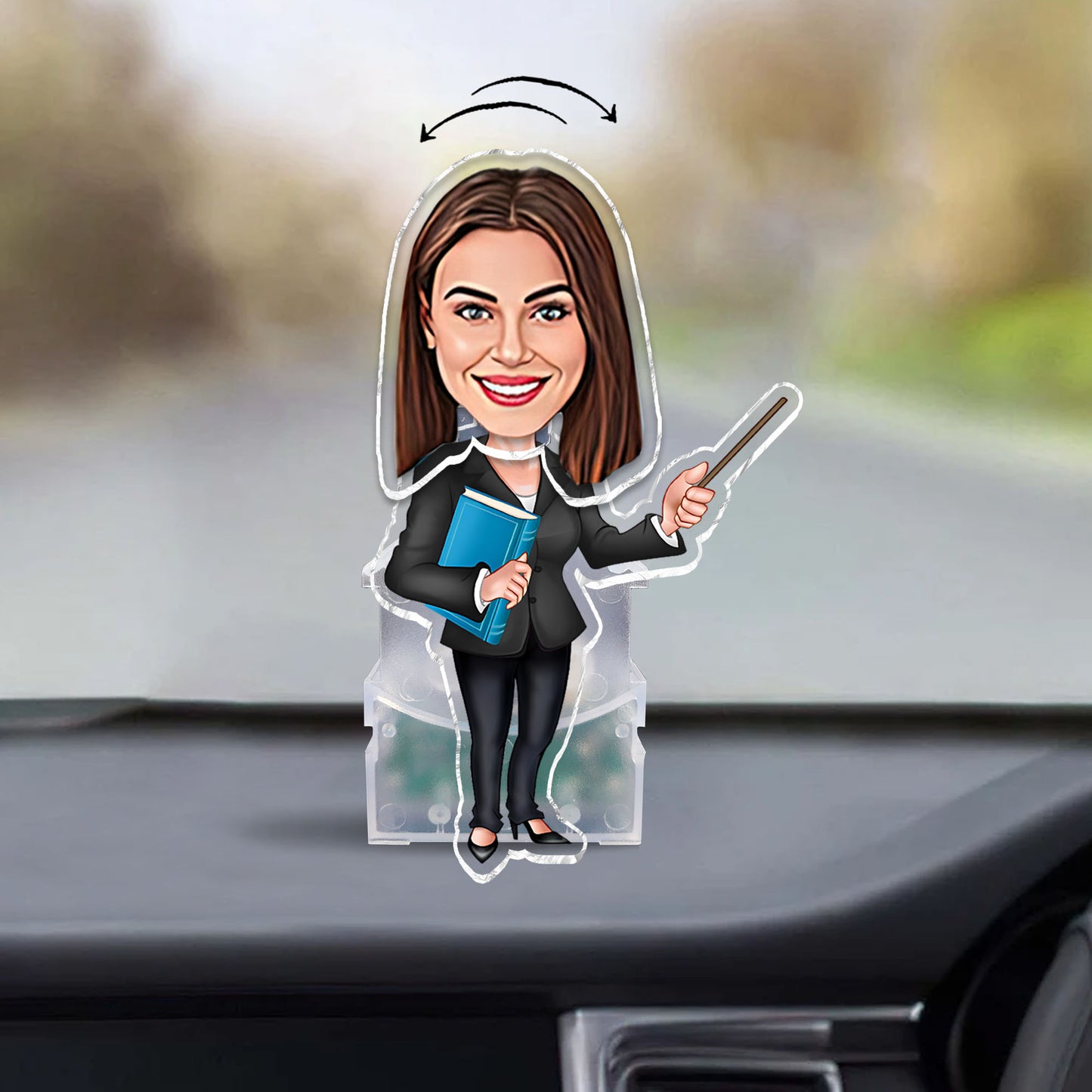 Lustige Fotofigur – Personalisierter Lehrer-Wackelkopf