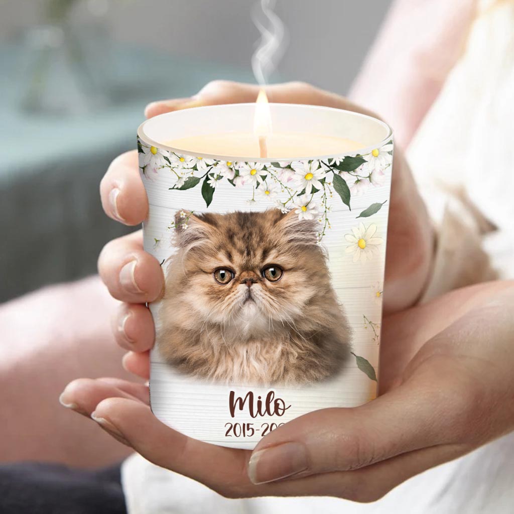 Light This When You Miss Me - Dog gift for who lose dog, who lose cat - Personalized Candle With Wooden Lid