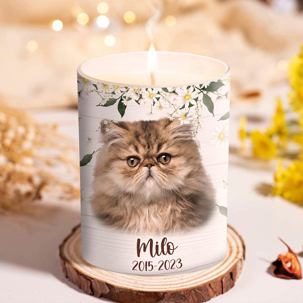 Light This When You Miss Me - Dog gift for who lose dog, who lose cat - Personalized Candle With Wooden Lid