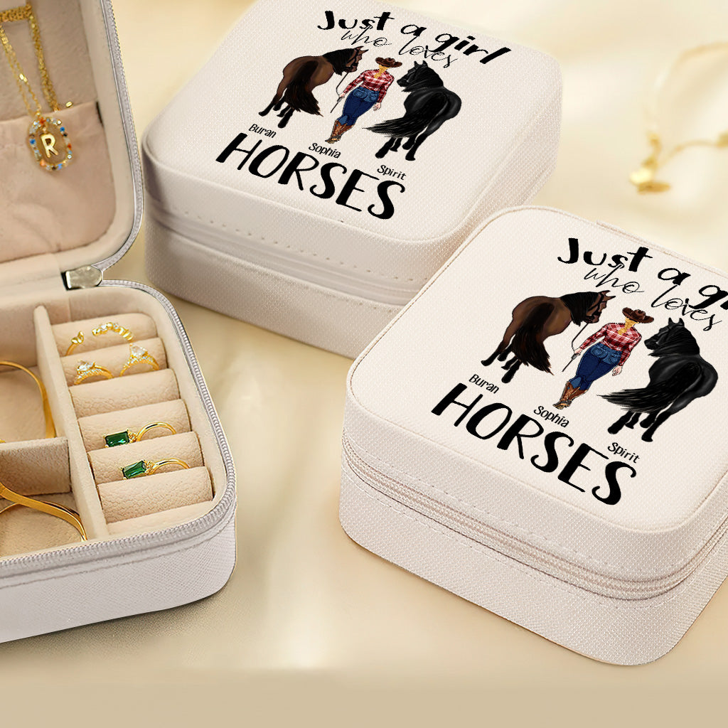 Just A Girl Who Loves Horses - Personalized Horse Jewelry Box
