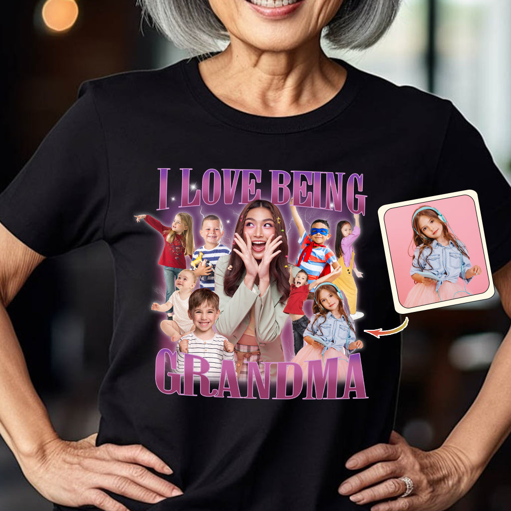 J'adore être grand-mère/mamie/mémé/gigi... - T-shirt et sweat à capuche personnalisés pour grand-mère