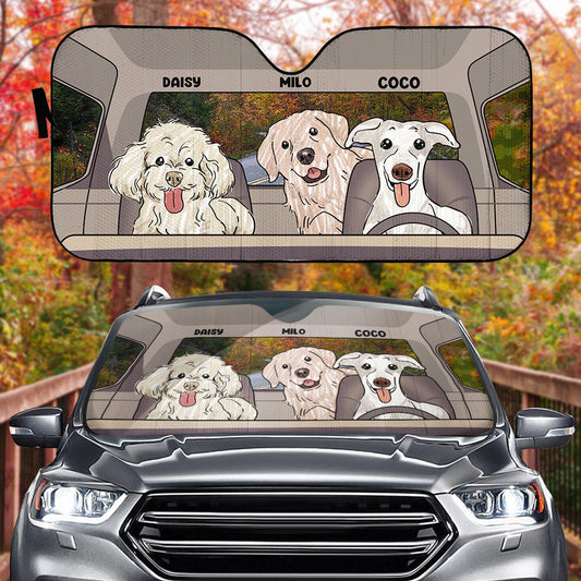 Lovely Paws - Personalized Dog Car Sunshade