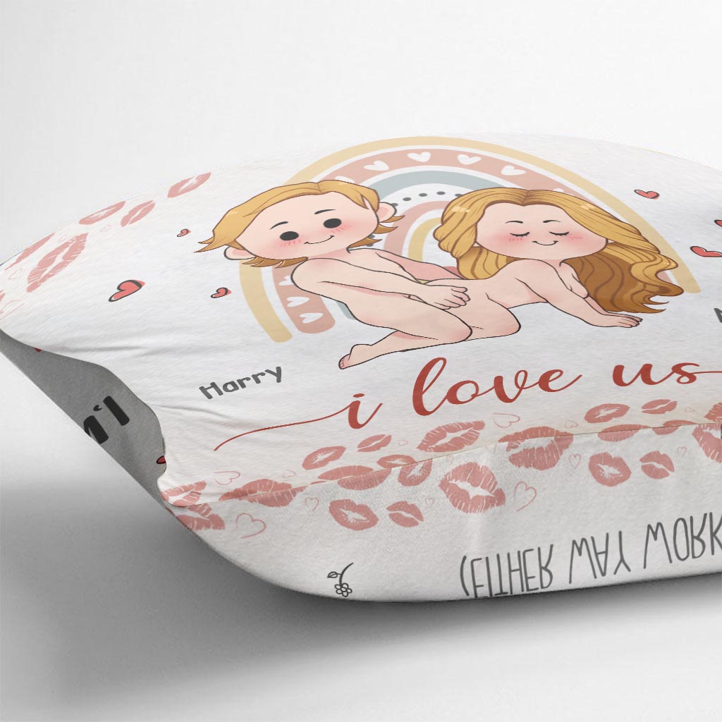 I Love Us I Met You I Like You I’m Keeping You - Personalized Couple Throw Pillow