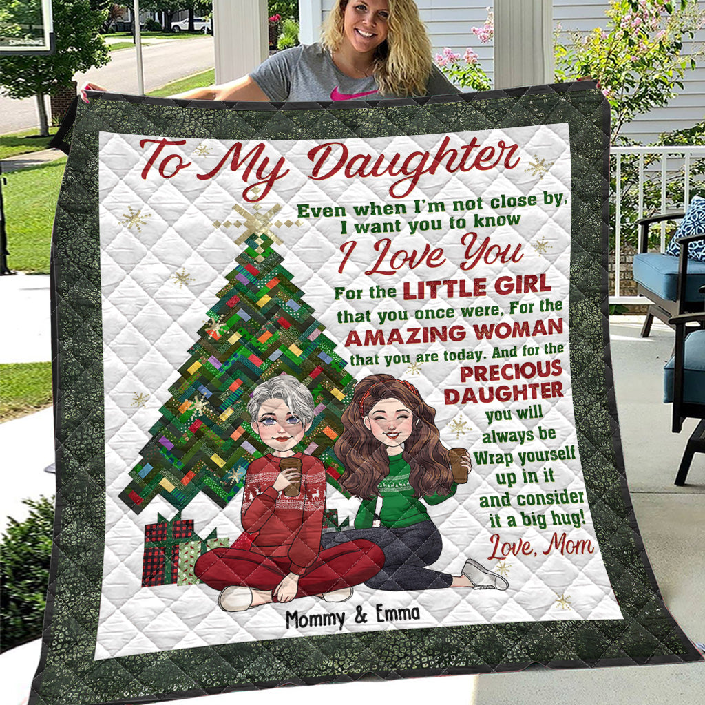 Für meine Tochter/meinen Sohn – Geschenk für Tochter, Sohn – Personalisierte Steppdecke