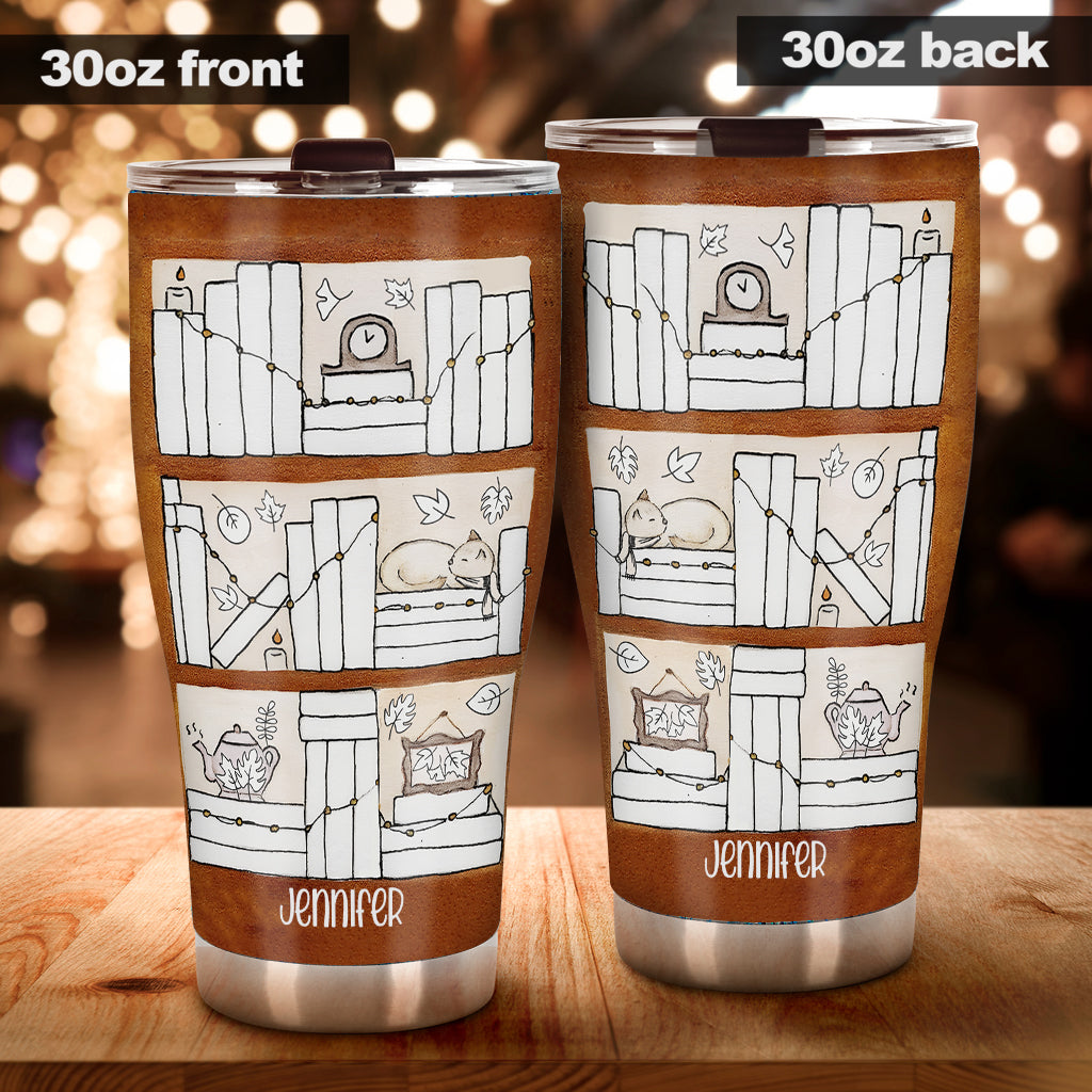 Four Seasons Reading Tracker - Personalized Book Tumbler