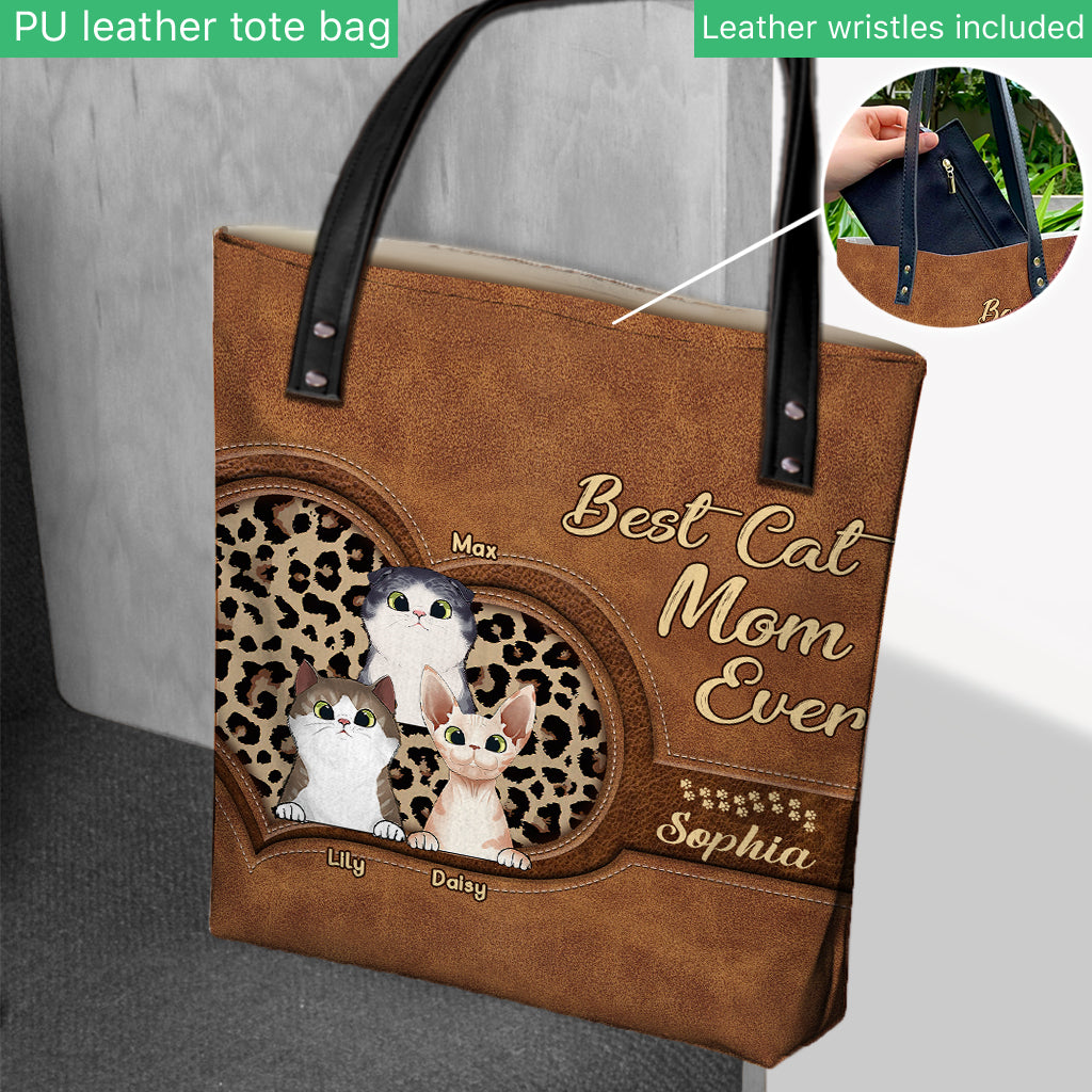 Important Cat Mom Stuff - Personalized Cat Tote Bag