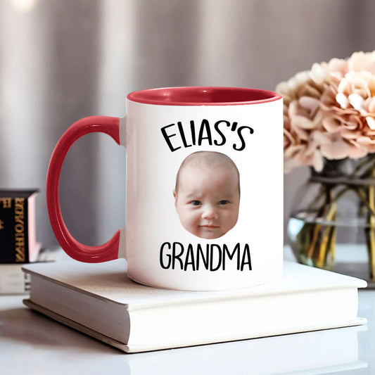 Custom Baby/Kid Face - Personalized Newborn Accent Mug
