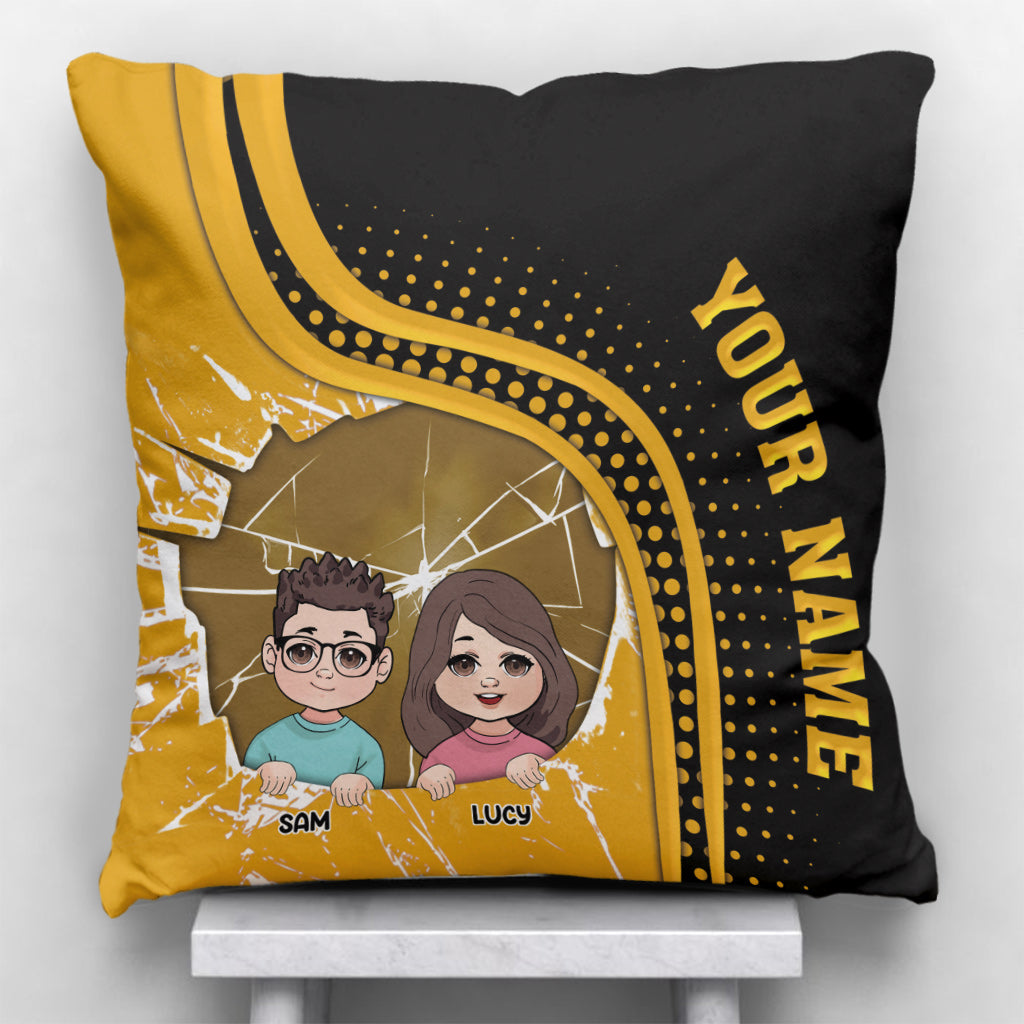 Best Dad Ever - Personalized Father Throw Pillow