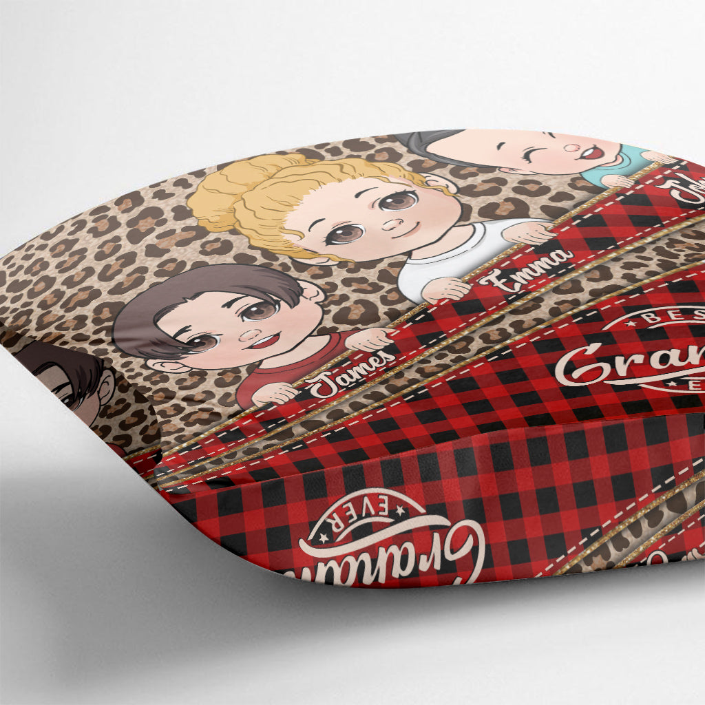 Best Grandma Ever - Personalized Grandma Throw Pillow